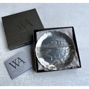 Pittsburgh Skyline Coaster or Trinket Dish by Wendell August with Box Souvenir